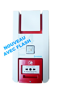 Centrale T4P à piles avec flash : alarme autonome Andrieu